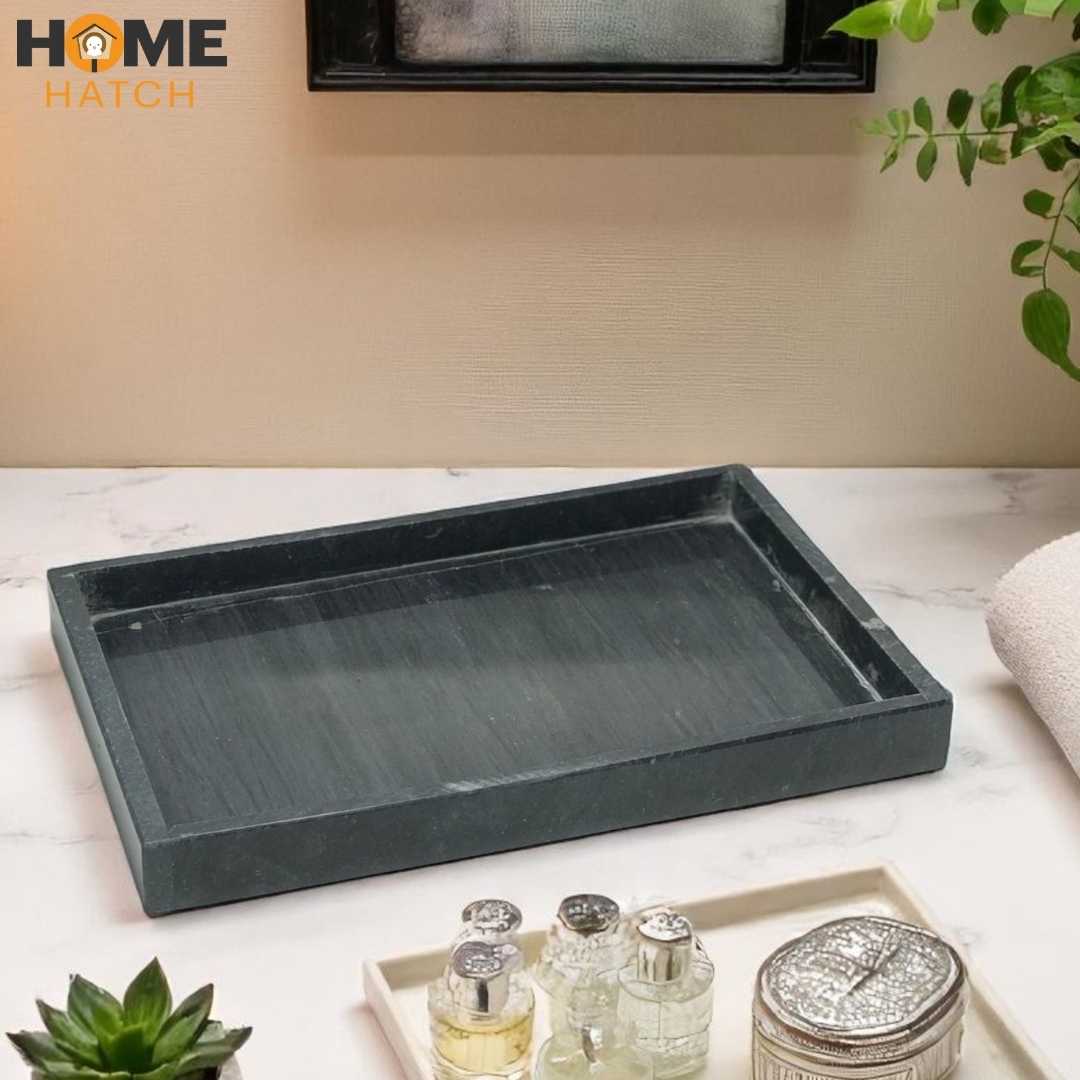 Elegant Rectangular Marble Tray