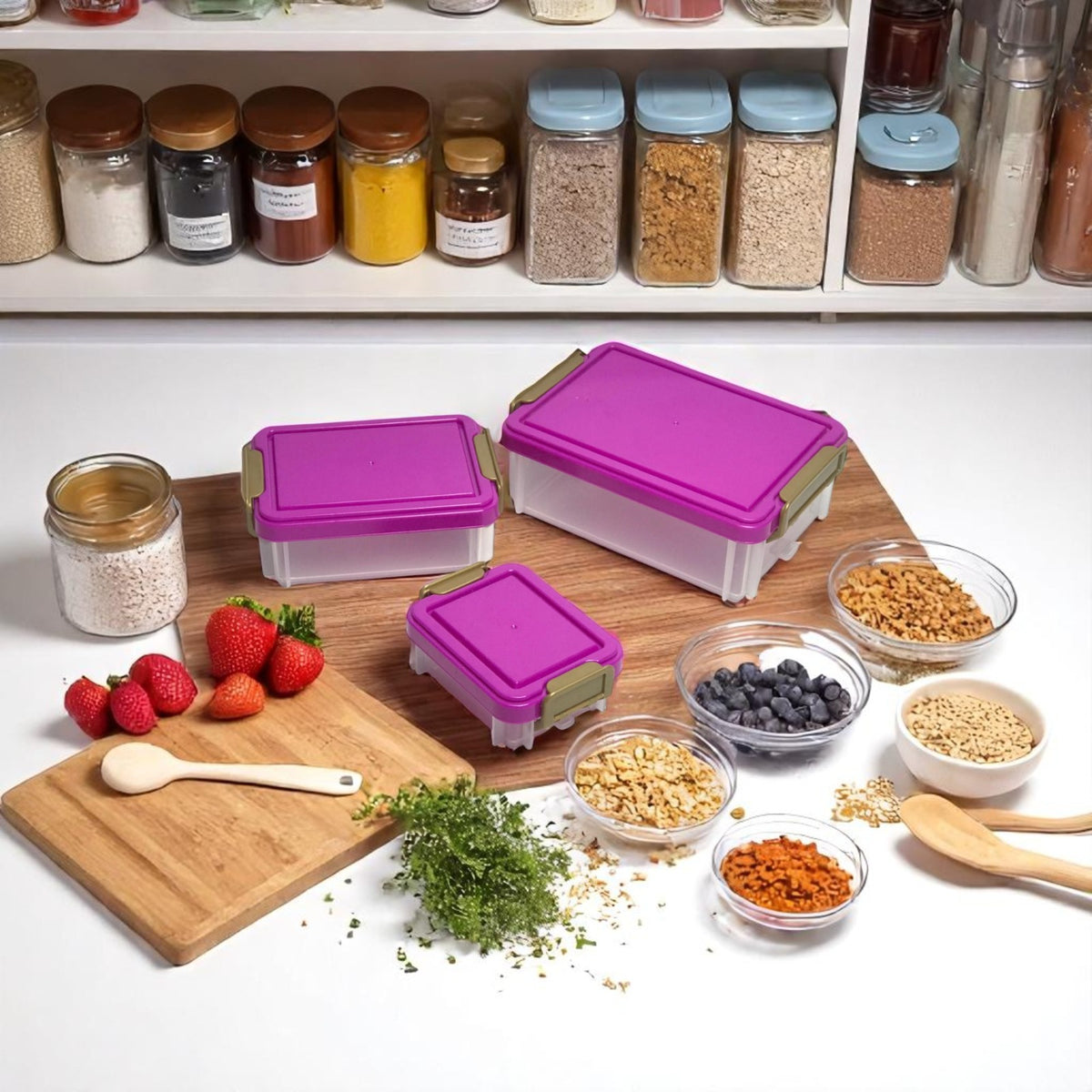 Stackable Smart Storage Box Set – 3 Pcs