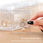 Acrylic Jewellery Organizer with 20 Mini Pouches | Jewellery Storage Box