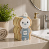 3-Piece Bear Shape Cleaning Sponge Set | Multipurpose Scrubbing Blocks for Kitchen, Bathroom & Everyday Cleaning
