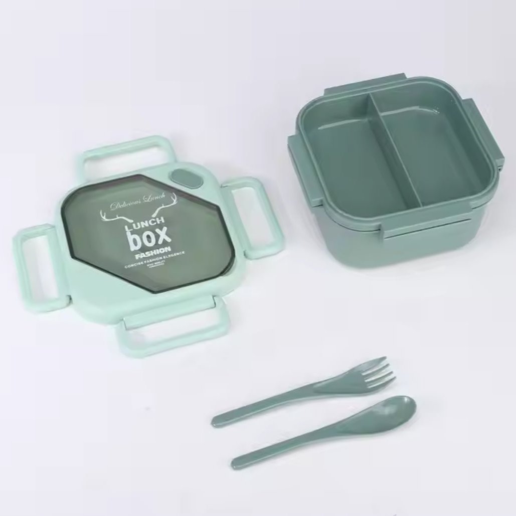 Antlers Printed Lunch Box With Cutlery