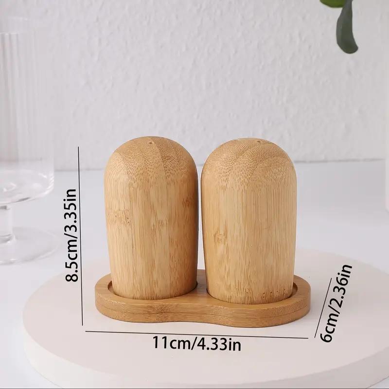 Bamboo Salt and Pepper Shakers | Kitchen Accessories