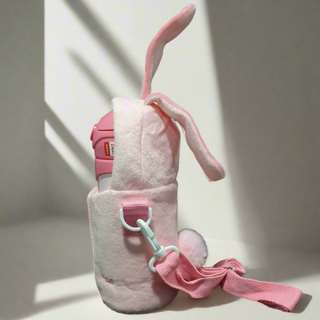 Kids Water bottle flask with fluffy cover