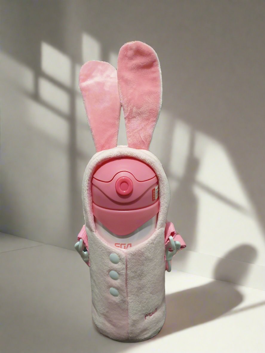 Kids Water bottle flask with fluffy cover