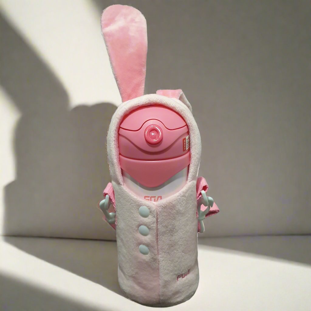 Kids Water bottle flask with fluffy cover