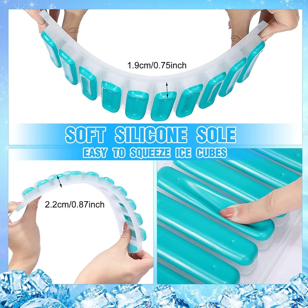 Silicone Narrow Ice Stick Cube Tray Easy Pop Out