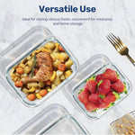 Delisoga Premium Glass Food Storage Containers | Meal Prep & Kitchen Organization