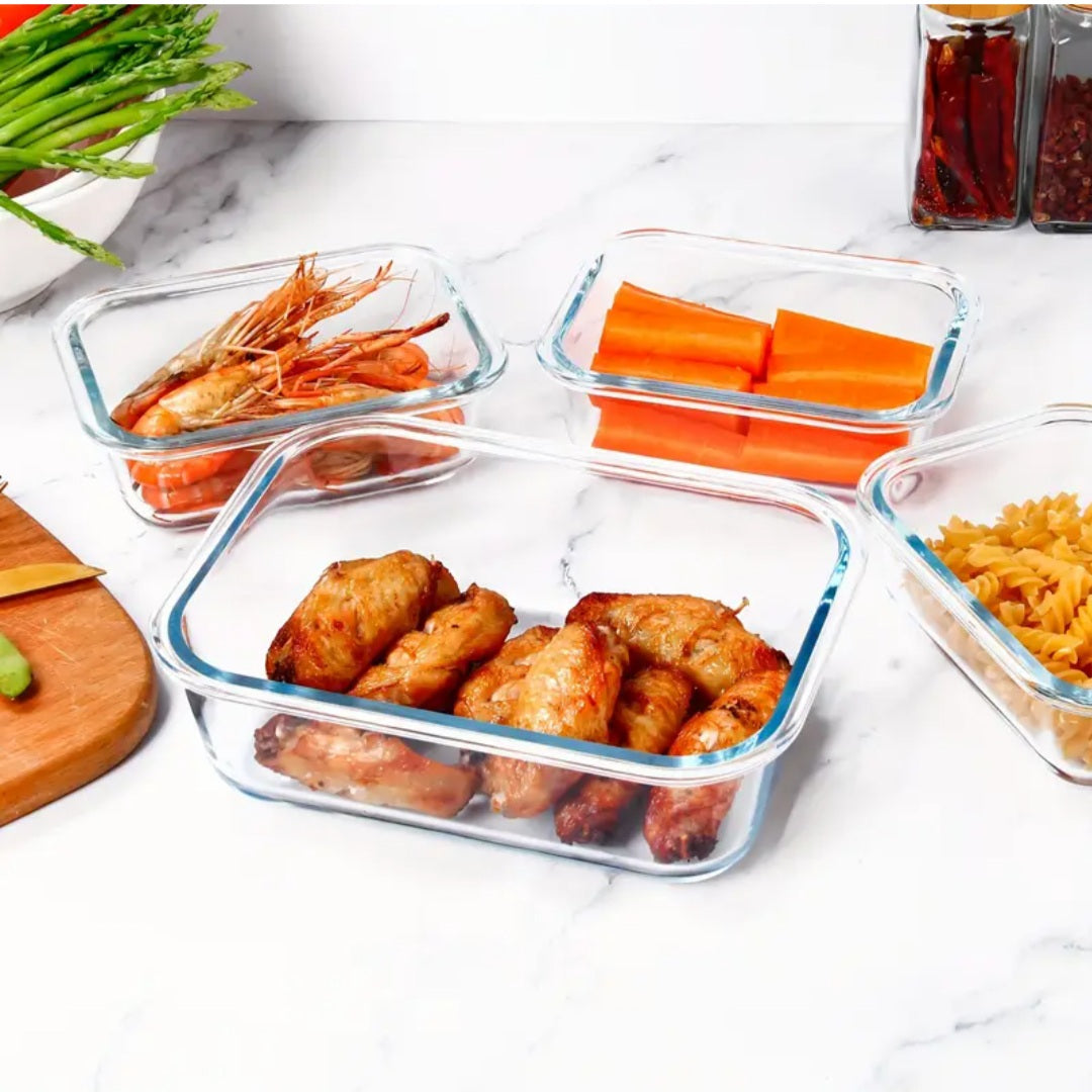 Delisoga Premium Glass Food Storage Containers | Meal Prep & Kitchen Organization