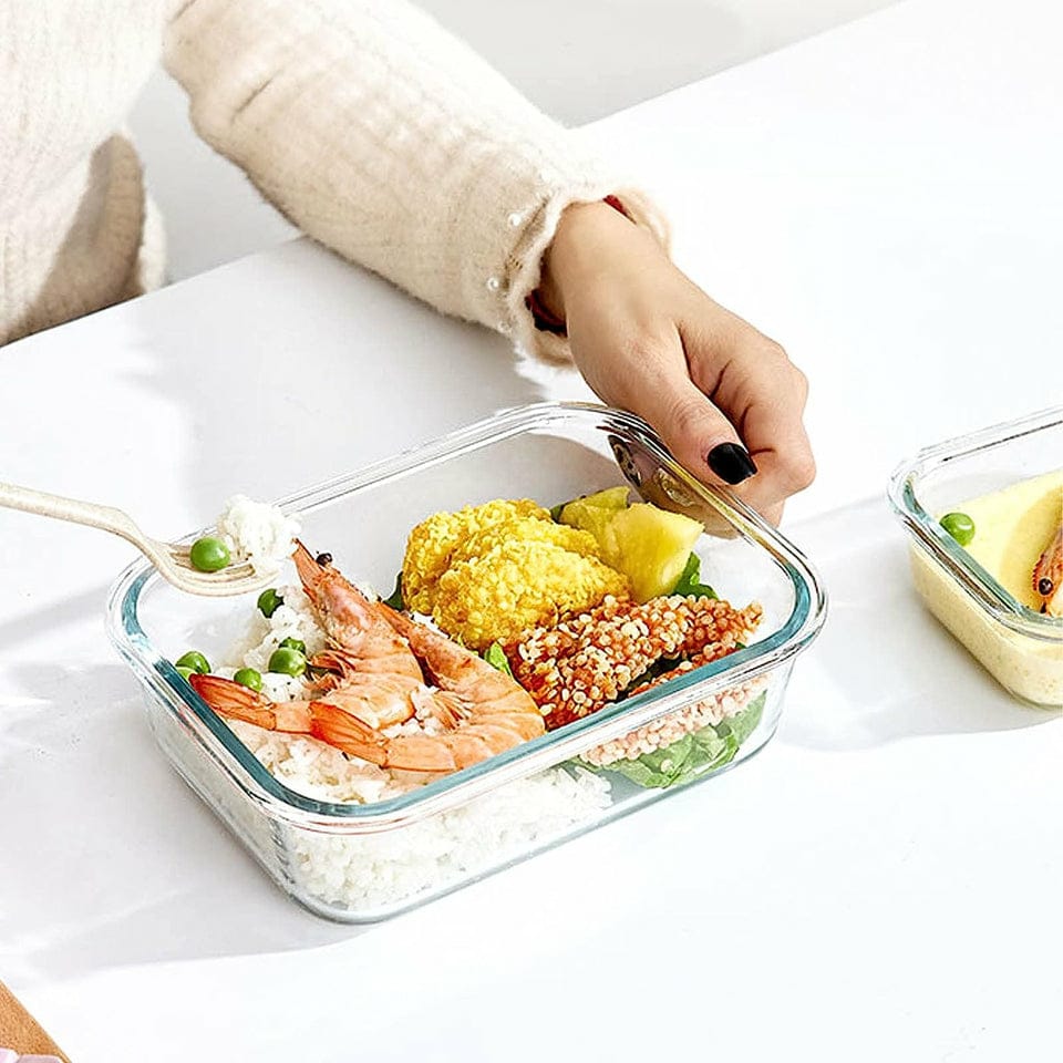 Delisoga Premium Glass Food Storage Containers | Meal Prep & Kitchen Organization