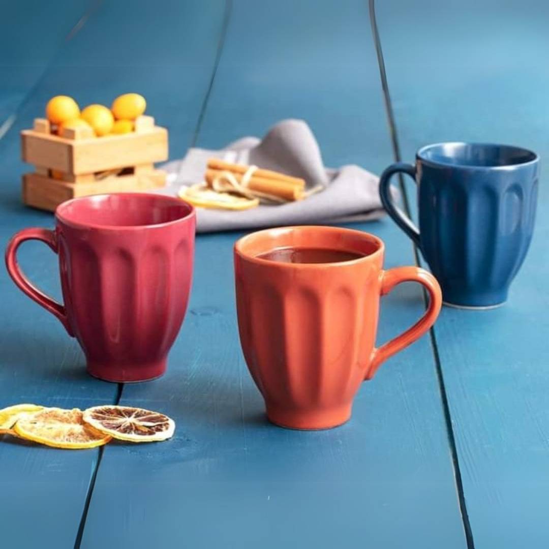 Signature Housewares Fluted Tea And Coffee Mug