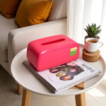 Glossy Modern Plain Plastic Tissue Box