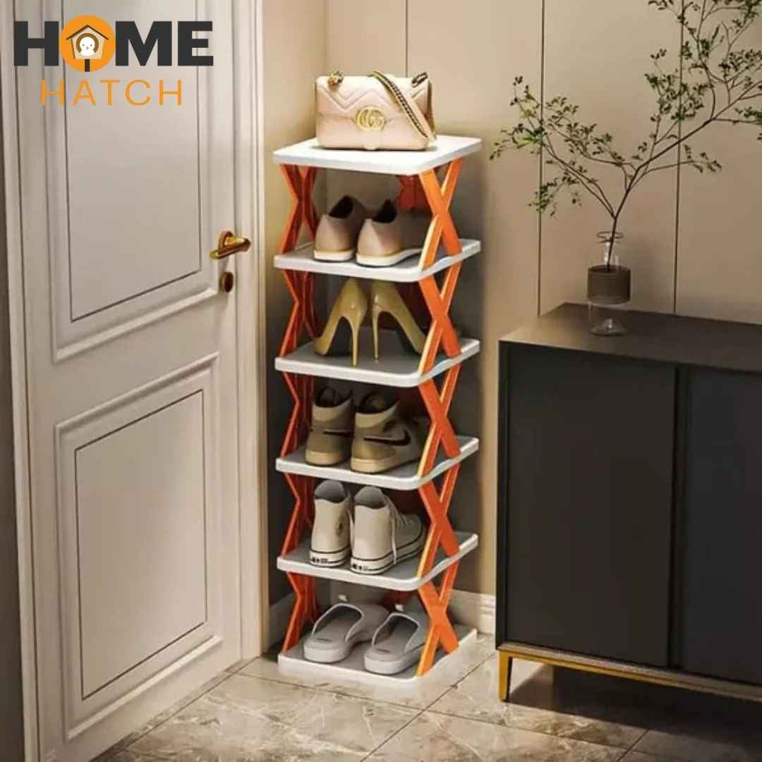 X-Shape Shoe Rack – Multi-Layer Shoe Organizer | Space Saving Shoe Storage