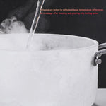 Borosilicate Glass Cooking/Simmer Pot with Lid & Stainless Steel Handle