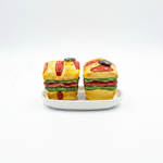 ceramic sandwich salt and pepper shaker set with tray cute kitchen dining décor – Pakistan