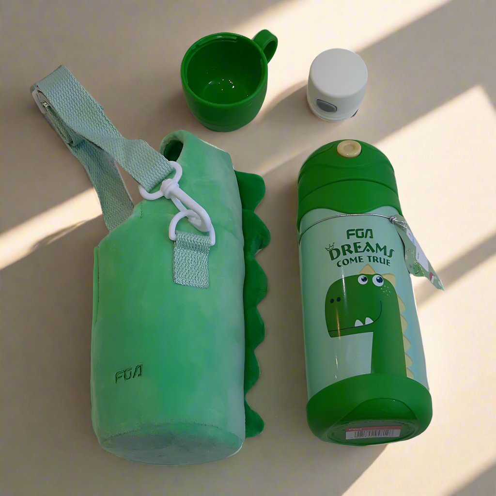 Kids Water bottle flask with fluffy cover