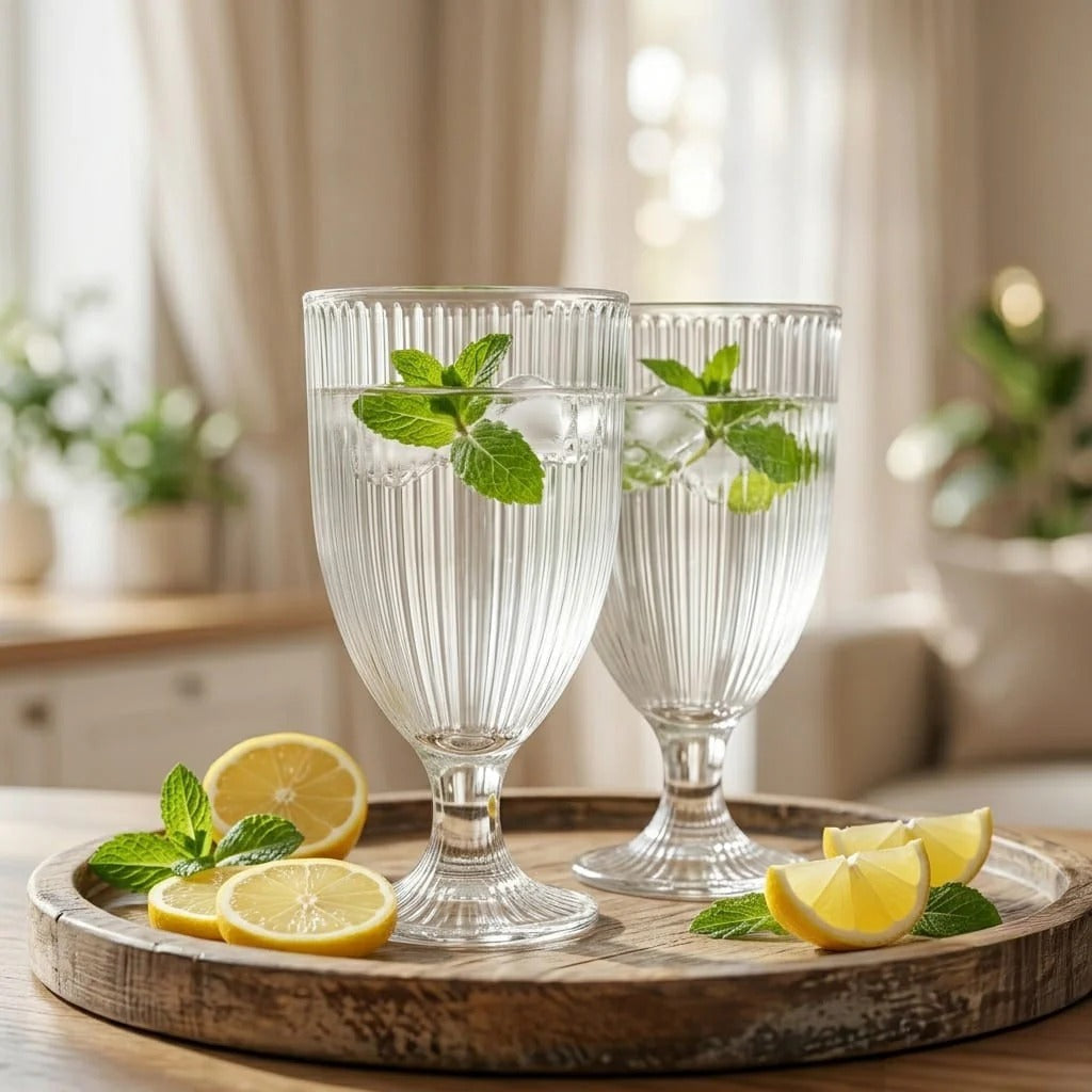 delisoga elegant ribbed wine glass set 6 pcs 340ml premium glassware collection – Pakistanribbed wine glass set PakistanDelisoga glass setelegant wine glasses 340mlpremium glassware Pakistanribbed drinking glassesglass set for diningHome Hatch glasswareluxury serving glassesdecorative wine glassesmocktail glass set Pakistan