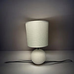 Contemporary Globe Shaped Ceramic Lamp With Shade