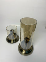 Noric Iron Art Glass Candle Holder Stand | Home Décor