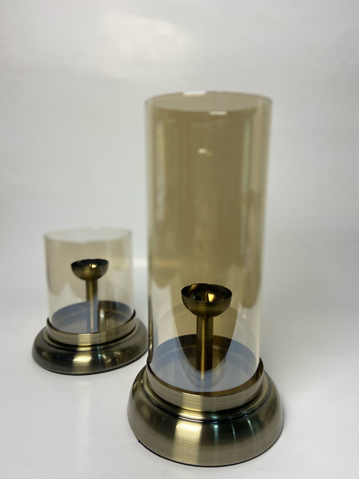 Noric Iron Art Glass Candle Holder Stand | Home Décor