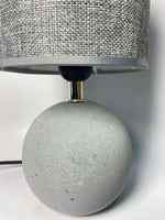 Contemporary Globe Shaped Ceramic Lamp With Shade