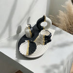 Handmade Resin Shell Trinket Tray Set - 5 Pcs | Decor Tray