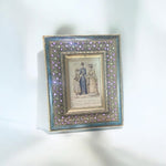 Elegant Gemstone-Embellished Vintage Picture Frame | Home Decor
