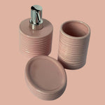 Squished Design Bath Set - 3pcs | Bathroom Accessories
