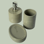Squished Design Bath Set - 3pcs | Bathroom Accessories