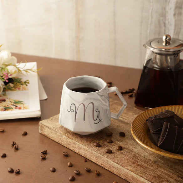 Mr & Mrs Mug| Marble Pattern Mug