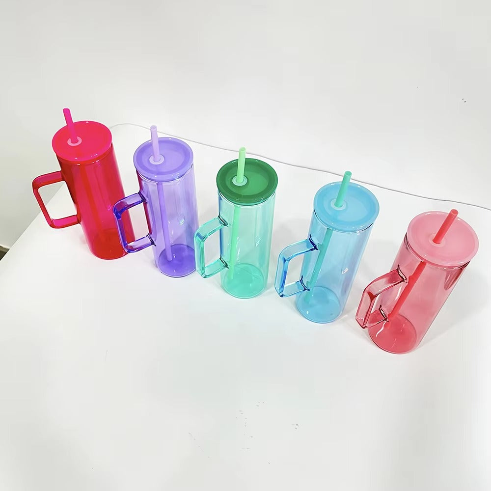 Premium 800ml ColorPop tumbler with lid straw and handle – Home Hatch Pakistan