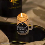 Frosted Mason Jar Shaped Scented Candles - Home Hatch