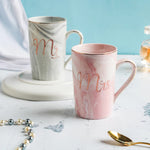 Mr & Mrs Mug| Marble Pattern Mug