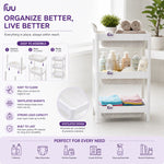 multipurpose storage rack organizer ventilated plastic basket shelf for kitchen bathroom and laundry