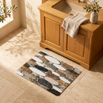 Pebble mat in the original bathroom setting with natural proportions