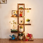 Wooden Plant Shelf - 6 Tier