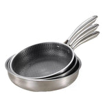 premium honeycomb nonstick fry pan set 3 pcs induction compatible cookware 24cm 26cm 28cm – Pakistan