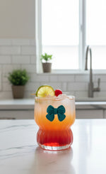 Ripple Bow Glass Coffee Mug