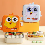 Cartoon Animal Lunch Box – Portable Kids Lunchbox with Compartments & Fun Character Designs