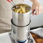 Multipurpose Deep Frying Pot Kitchen Fryer with Strainer