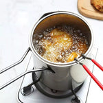 Multipurpose Deep Frying Pot Kitchen Fryer with Strainer