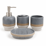 stone ceramic bathroom accessories set 4 piece modern vanity collectionstone ceramic bathroom accessories setmodern bathroom accessories Pakistanceramic vanity collectionstone finish bathroom décorluxury bathroom organizer setbathroom countertop accessoriesmodern ceramic bathroom setHome Hatch bathroom collectionspa inspired bathroom décorvanity organizer set Pakistan