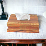 Versace Logo Wooden Tissue Box & Dust Bin - Home Hatch