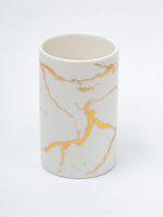 White Gold Marble Design Bath Set - 4pcs