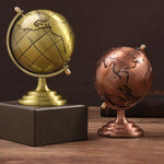 Retro Rotating Globe Metal Model | Home Décor - HomeHatchpk