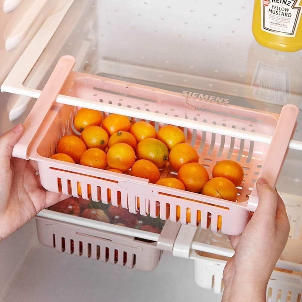 Adjustable Fridge Storage Basket | Organizer | Kitchen Accessories - HomeHatchpk