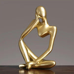 Gold Thinking Mannequins Set | Figurine | Home Décor - HomeHatchpk