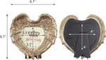 Golden Heart Angel Wing Picture Frame