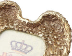 Golden Heart Angel Wing Picture Frame