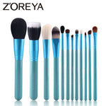 Zoreya Makeup Brush Set 12 Pcs Pro Kit Goat Hair | Beauty Tool