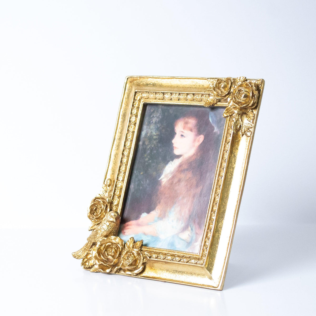 Sparrow And Gold Rose Photo Frame | Home Décor - HomeHatchpk